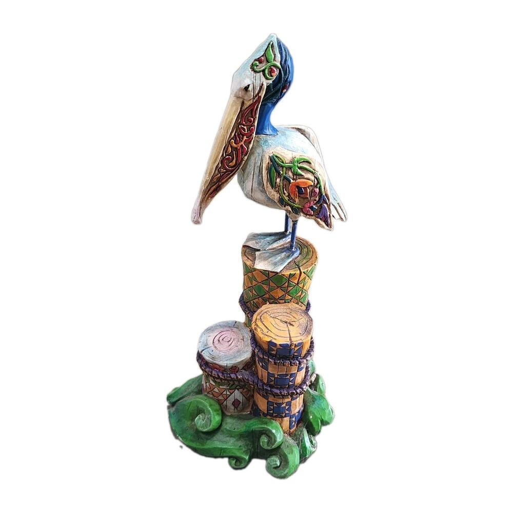 2004 Jim Shore Pelican Shorelights Seaside Sentinel Enesco 8.5” Nautical Vintage